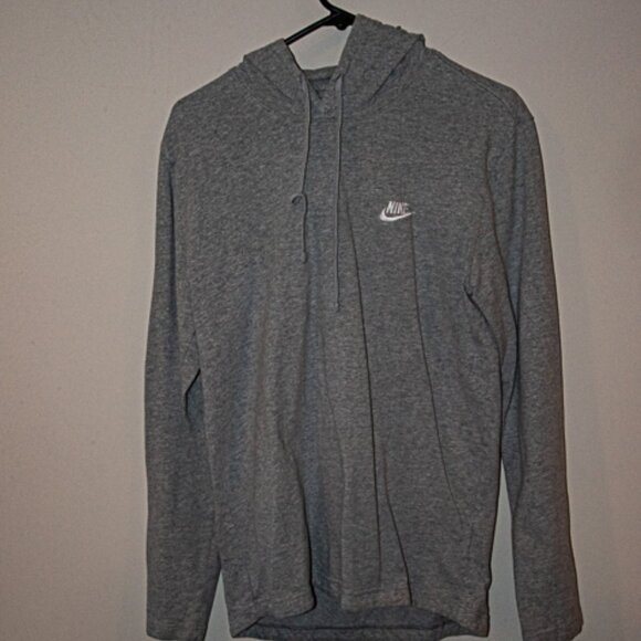 Nike Lightweight cotton Hoodie Gray Men size Medium - Picture 1 of 5